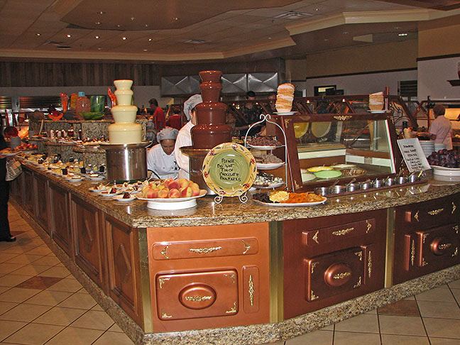 Buffet island installation