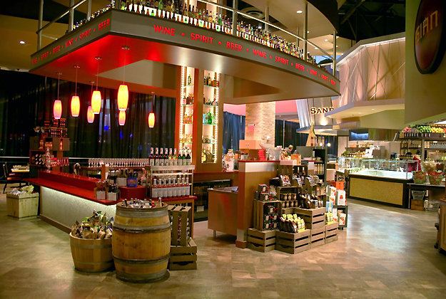 Wine & Beer Station with Retail Displays