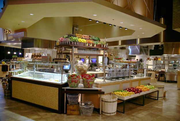 Air-Cooled Fresh Fruit Station with Sneeze Guard