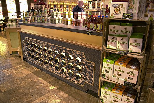 Custom Illuminated Saki Bottle Station