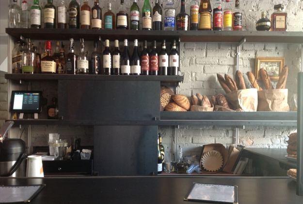Wrought Iron Wine & Bread Station, Runner & Stone, Brooklyn NY