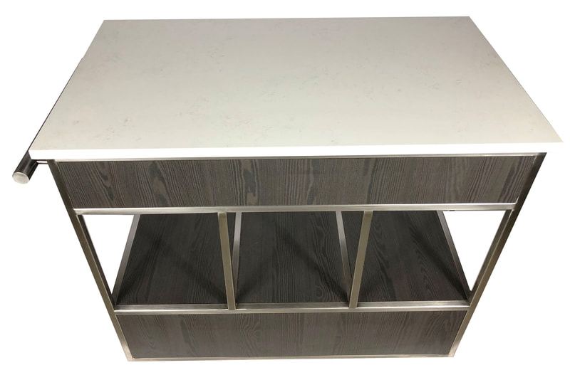 Cheese Cart with Removable Dome