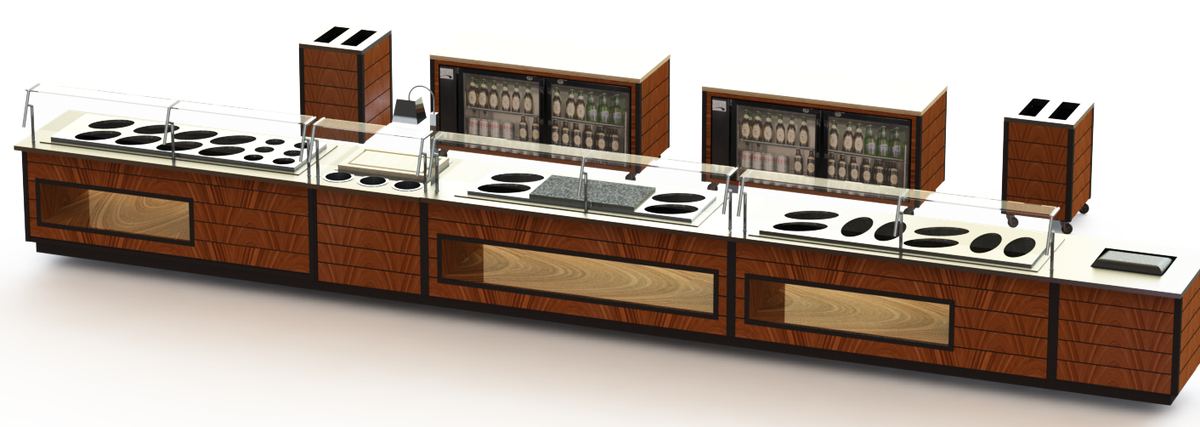 Buffet line rendering